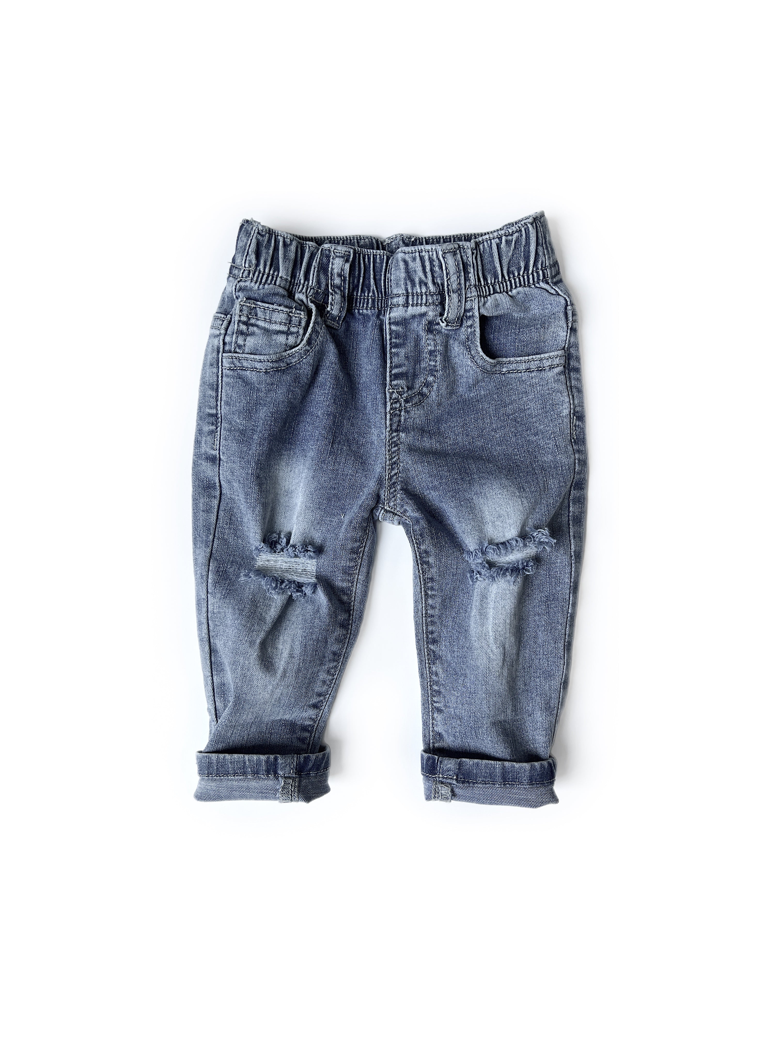 Vintage Relaxed Fit Distressed Denim Jeans for Men & Women - Comfortable Casual Wear for Everyday Outfits & Street Style