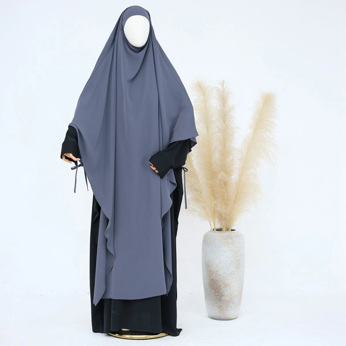Extra Long Khimar - Full Length Islamic Prayer Dress for Women - Modest Muslim Abaya for Prayer, Mosque & Special Occasions