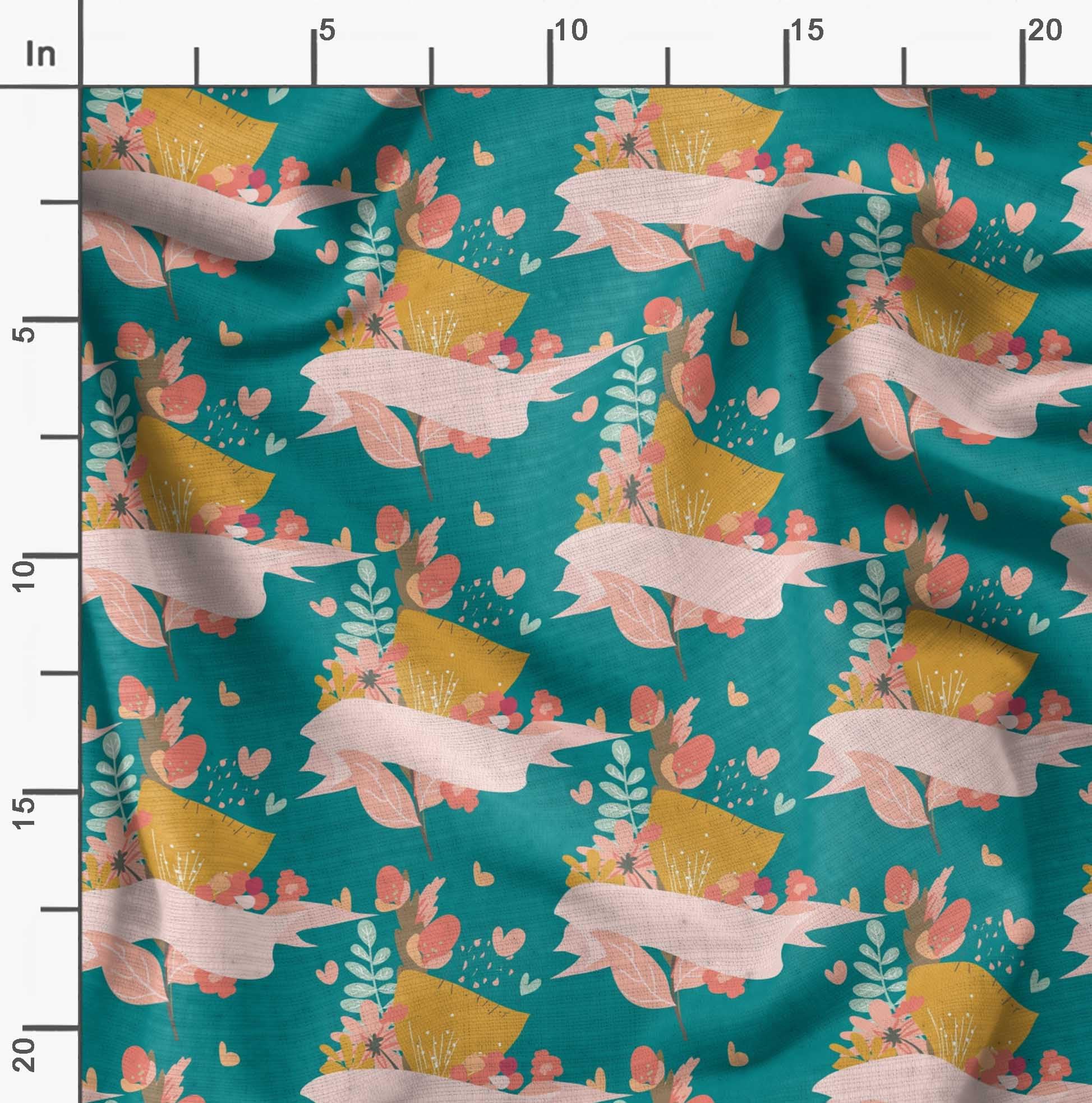 Soimoi Moss Green Georgette Fabric by The Yard - 42 Inch Wide - Artistic Leaf & Floral Printed Fabric for Dresses, Scarves & Home Decor - Elegant & Trendy DIY Sewing Projects