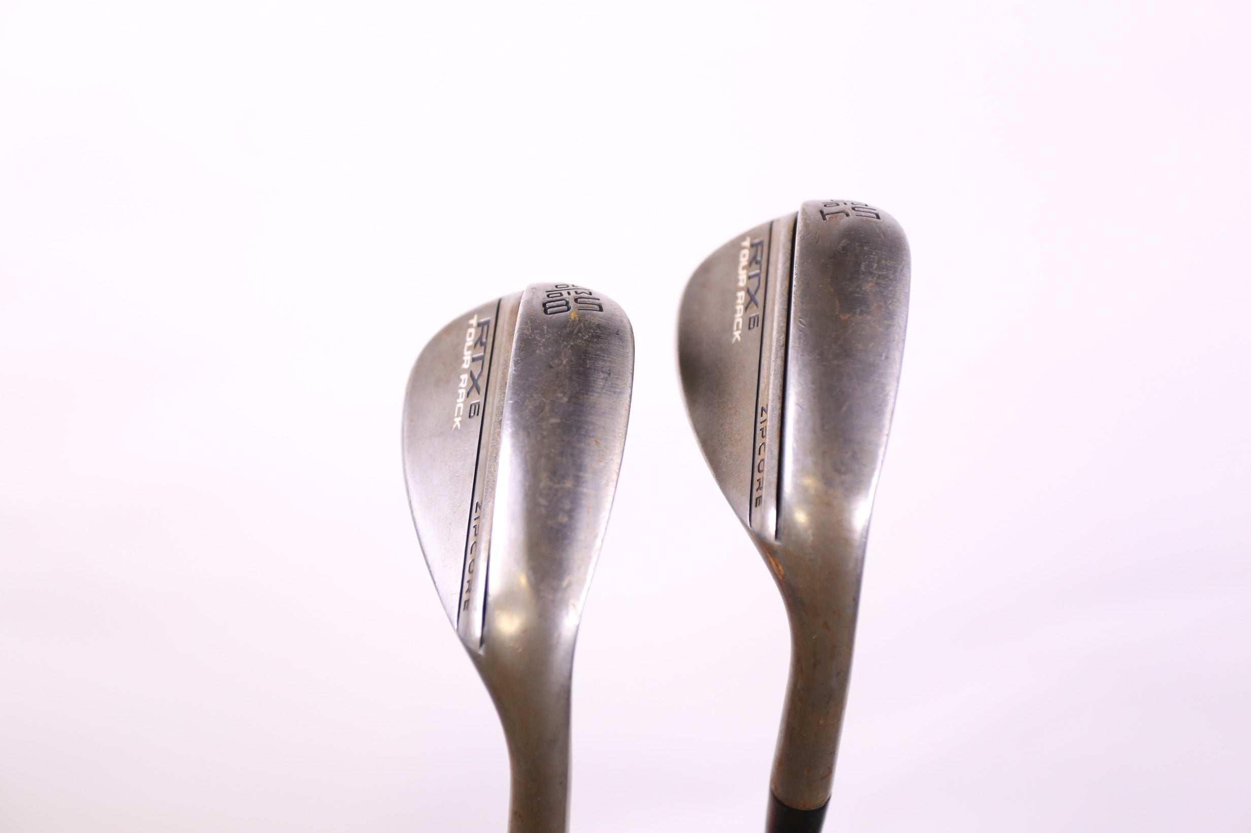 Premium Used Cleveland RTX 6 ZipCore Tour Rack Wedge Set - Right Handed 54° & 58° Stiff Flex - Perfect for Golfers Seeking Tour-Level Spin & Control on the Course