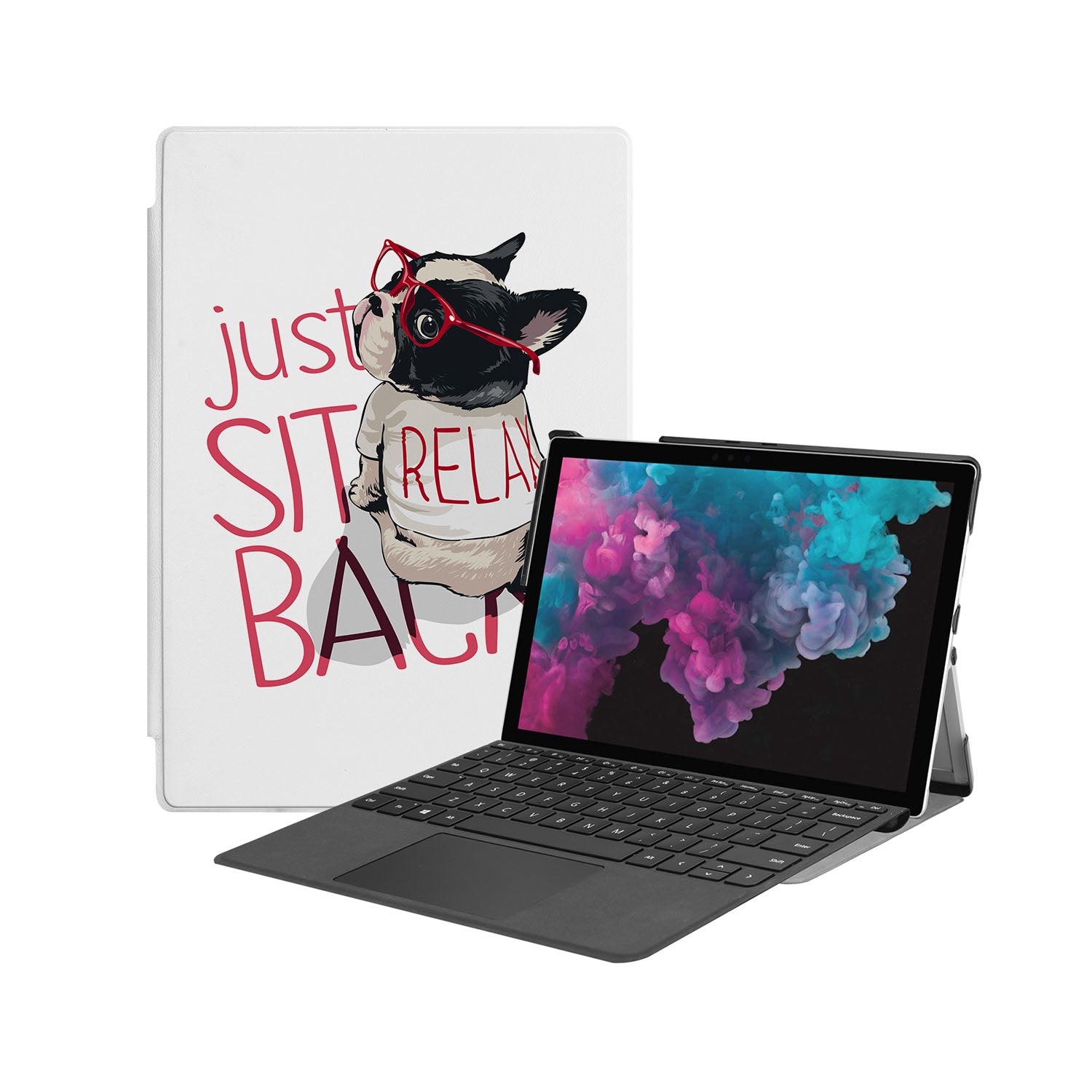 Microsoft Surface Pro Case with Cute Dog Design - Durable Protective Cover for Surface Pro 7/6/5/4/3 - Perfect for Work, School & Travel Accessories