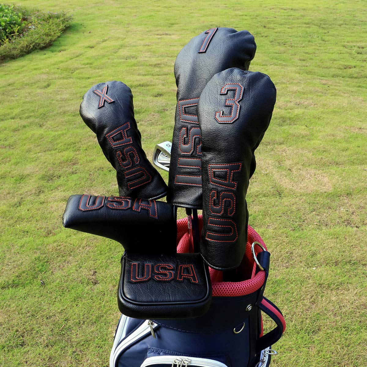 Barudan Golf Blade Putter Headcover - Magnetic USA Flag Design for Men | Premium Protection for Blade Style Putters | Perfect for Golf Tournaments & Practice Sessions
