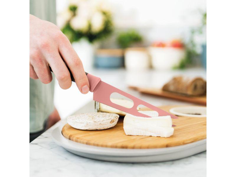 BergHOFF Leo 2-Piece Cheese Knife Set in Pink and Green - Perfect for Cheese Boards, Charcuterie Platters & Entertaining Guests
