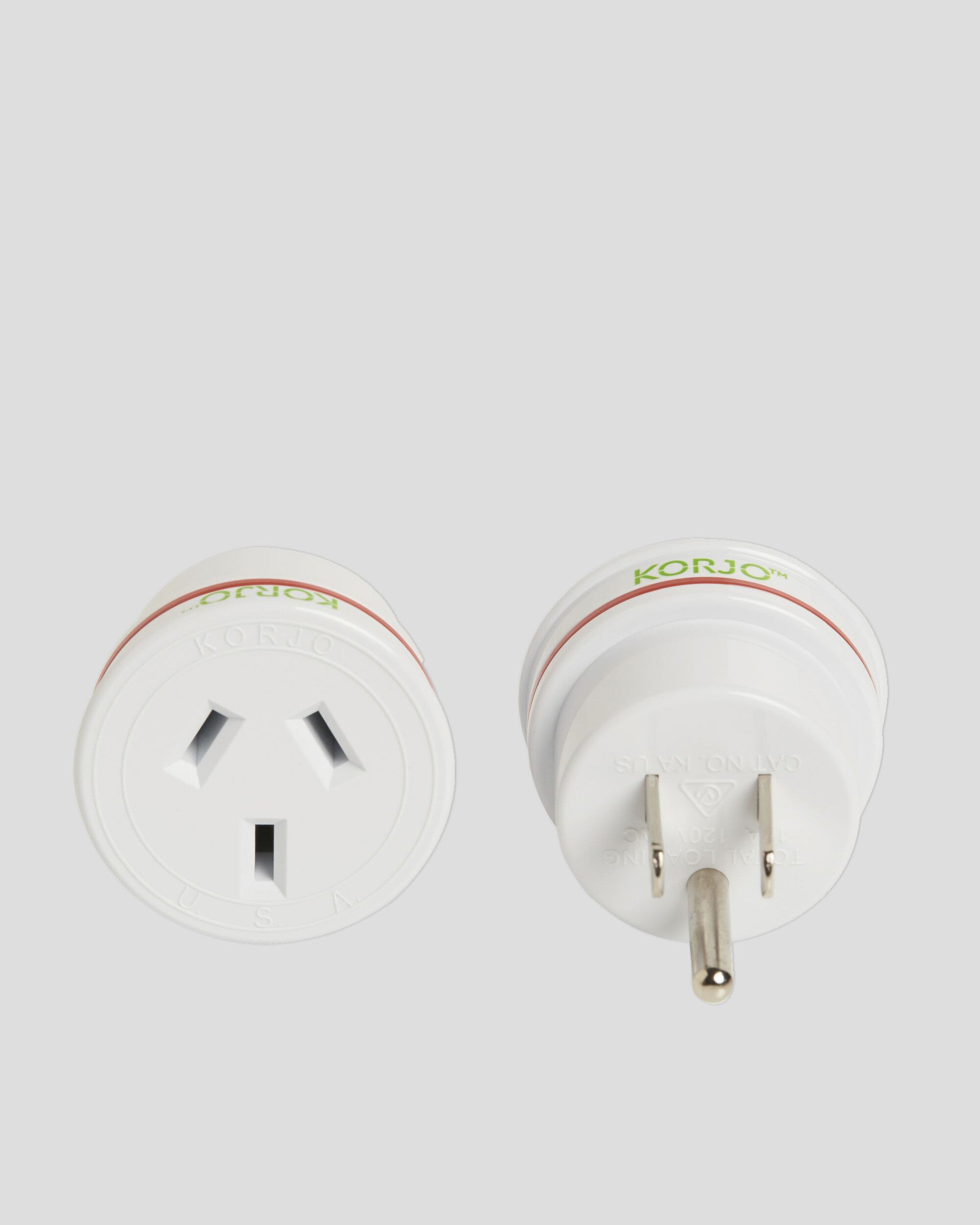 Universal Travel Adapter Plug for USA - White | Compact & Lightweight Power Converter for International Travel, Hotels, and Business Trips