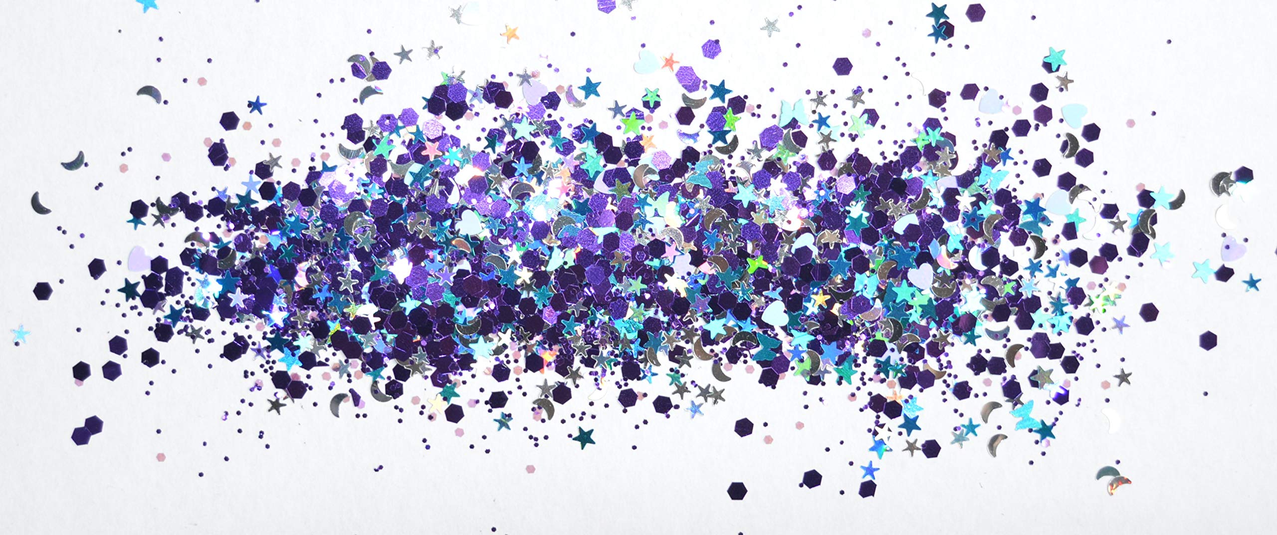 Hongbe MERMAID Chunky Body Glitter 10g - Festival Makeup, Face, Body, Hair & Nails - Perfect for Raves, Halloween, Cosplay & Photo Shoots