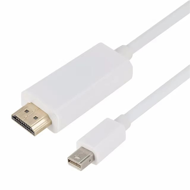 Mini DisplayPort to HDMI Cable 4K 60Hz - High-Speed Gold-Plated Adapter for MacBook, PC, Monitor - Perfect for Home Office, Gaming & Presentations