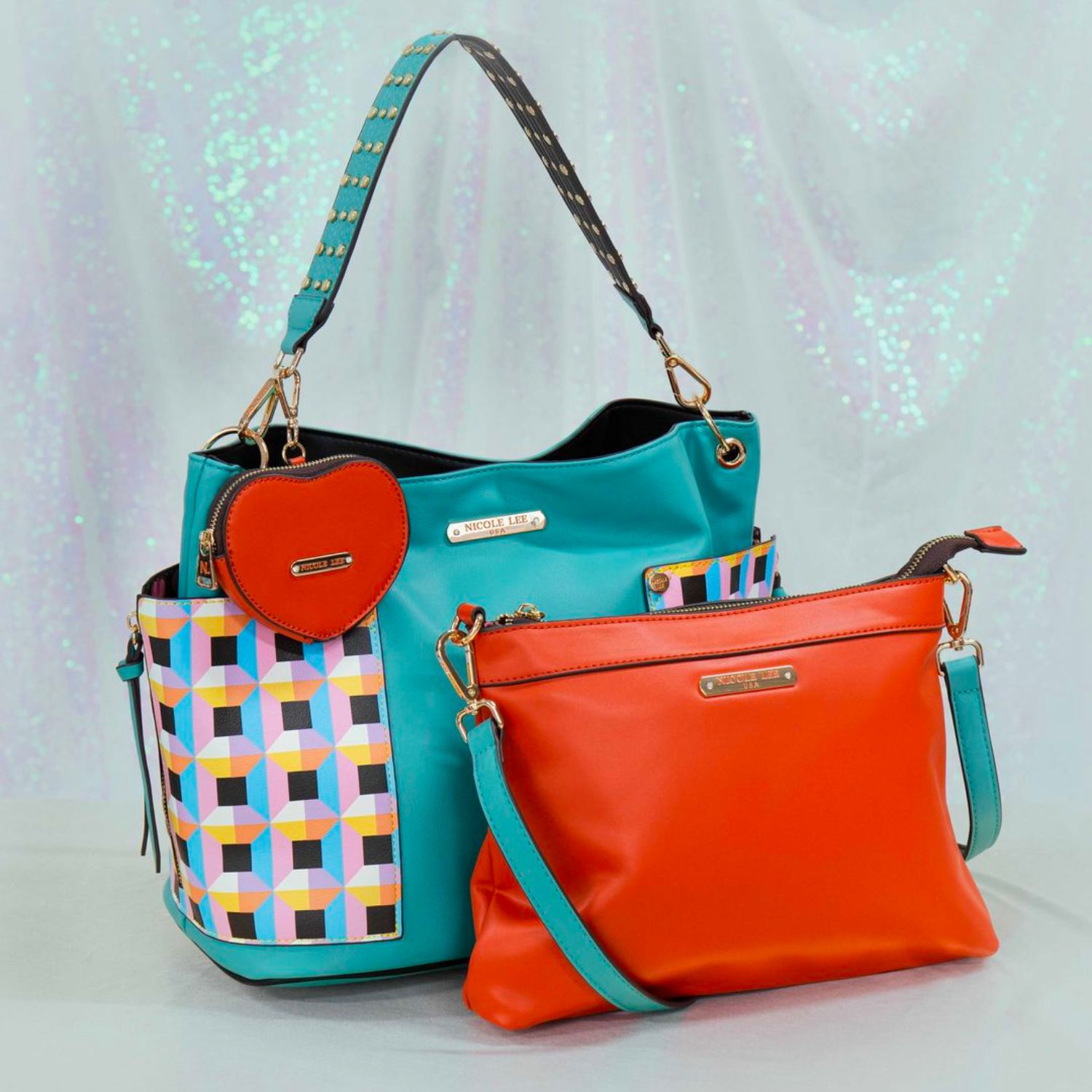 QUIHN 3-Piece Handbag Set for Women - Stylish Tote, Crossbody & Clutch Purse Set - Perfect for Work, Travel & Evening Out