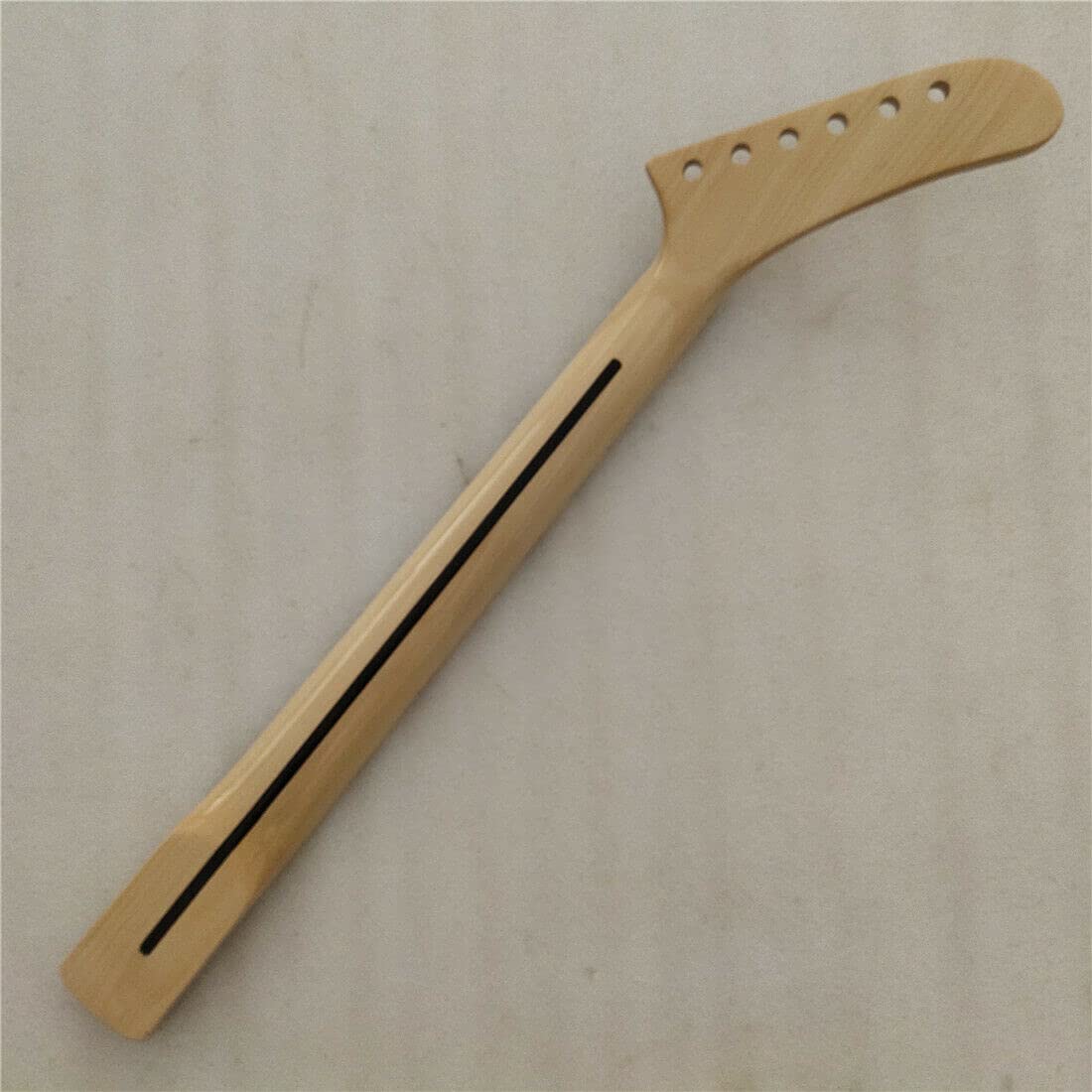 YAFEN Reverse Banana Head Full Scalloped Maple Electric Guitar Neck Replacement - 22 Frets - Perfect for Rock, Metal, and Blues Guitar Upgrades