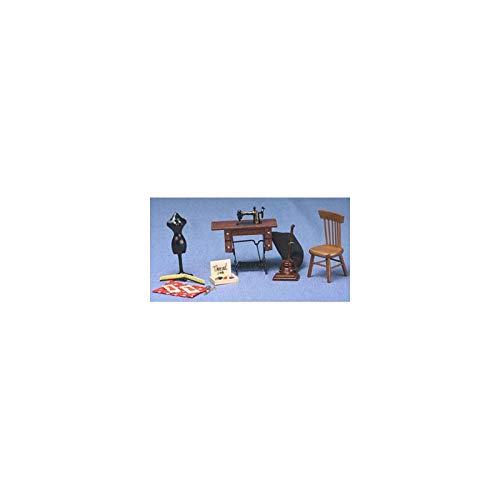 Miniature Sewing Machine Set for Dollhouse - Perfect for DIY Crafts, Dollhouse Accessories & Miniature Model Making