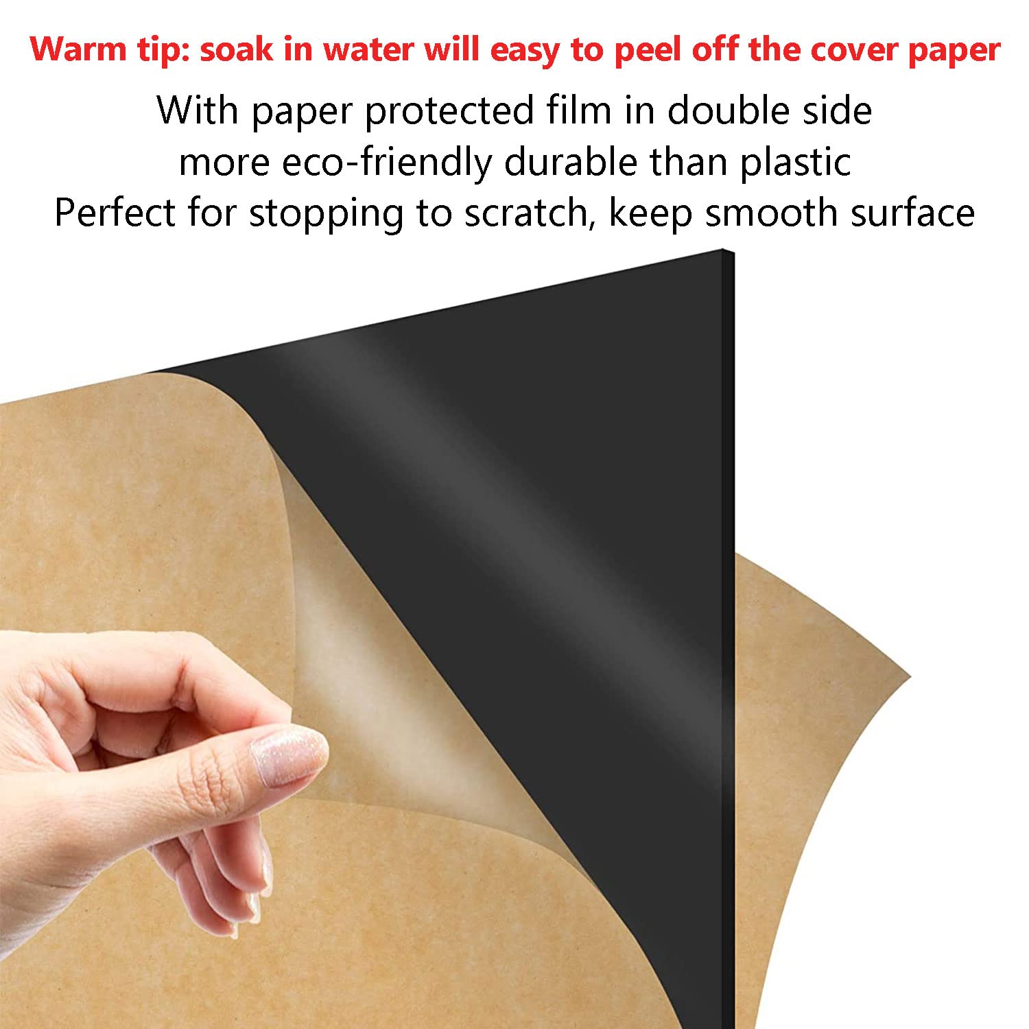 Black Acrylic Sheets 15×10cm×2mm (5Pcs) - Premium Craft Acrylic for DIY Projects, Photography Backdrops, Painting Signs & Mirror Effects | Ideal for Home Decor, Art Displays & Professional Photography