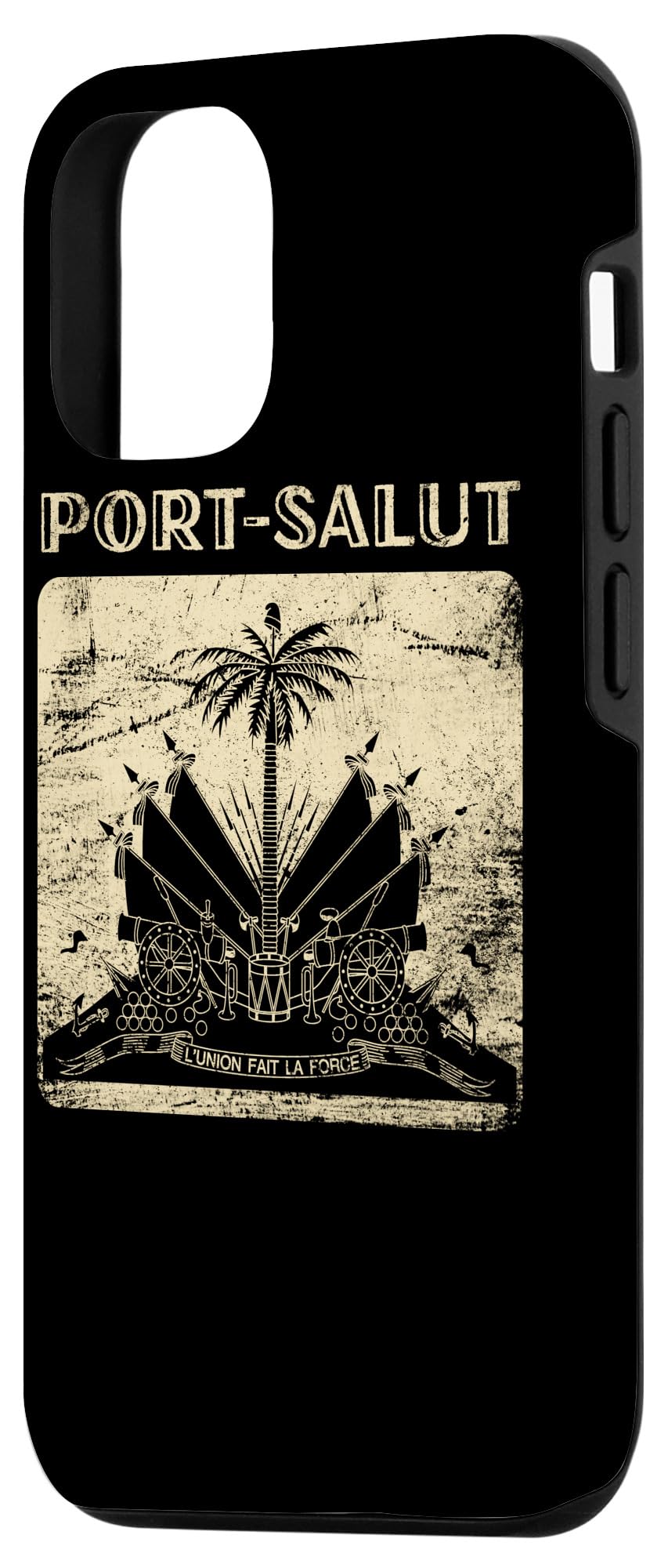 Vintage Haiti Flag & Coat of Arms iPhone 12/12 Pro Case - Independence Day Design, Durable Protective Phone Cover for Travel, Gifts & Patriotic Events