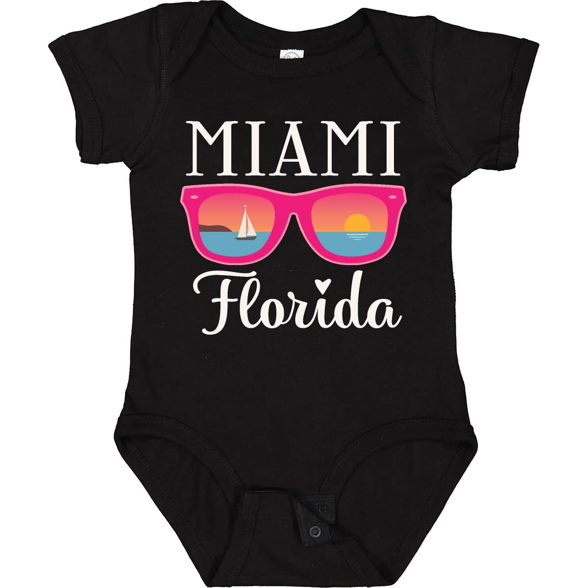 Inktastic Miami Florida Vacation Beach Trip Baby Bodysuit - Cute Infant Onesie for Beach Getaways, Family Trips & Florida Travel Souvenirs