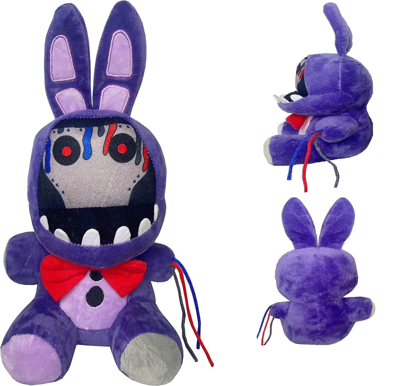 ULTHOOL 11-Inch FNAF Withered Purple Bunny Plush Toy - Security Breach Bonnie Doll & Collectible Nightmare Freddy Stuffed Animal for Kids and Fans | Perfect for Birthday Gifts, Game Room Decor, and Five Nights at Freddy's Collections