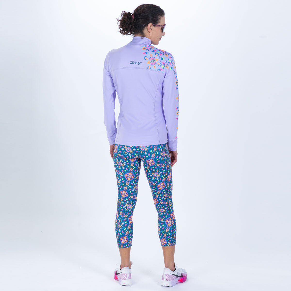 Women's Limited Edition Run Pulse Jacket - Kaleidoscope Print Lightweight Running Jacket for Outdoor Jogging & Fitness