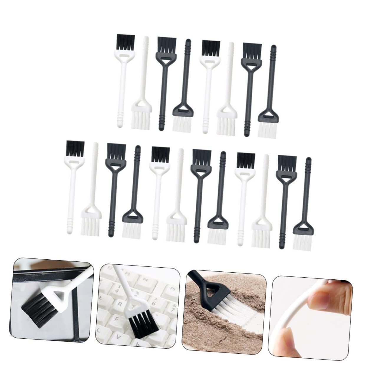 20pcs Electric Razor Cleaning Brush Set - Portable Mini Shaver Hair Clipper Brush for Grooming Kits, Computer Trimmer & Screen Cleaner | Perfect for Travel, Home Salon & Electronic Device Maintenance