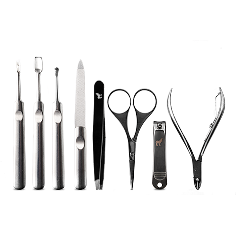 8 Piece Professional Manicure Set with Nail Clippers, Files & Cuticle Tools - Perfect for Home & Salon Nail Care