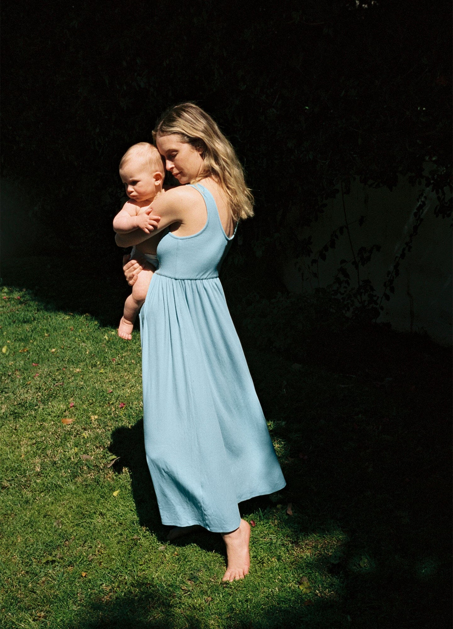 Ultra Soft Ribbed Nursing Tank Dress for Moms - Perfect for Breastfeeding, Lounging & Maternity Wear