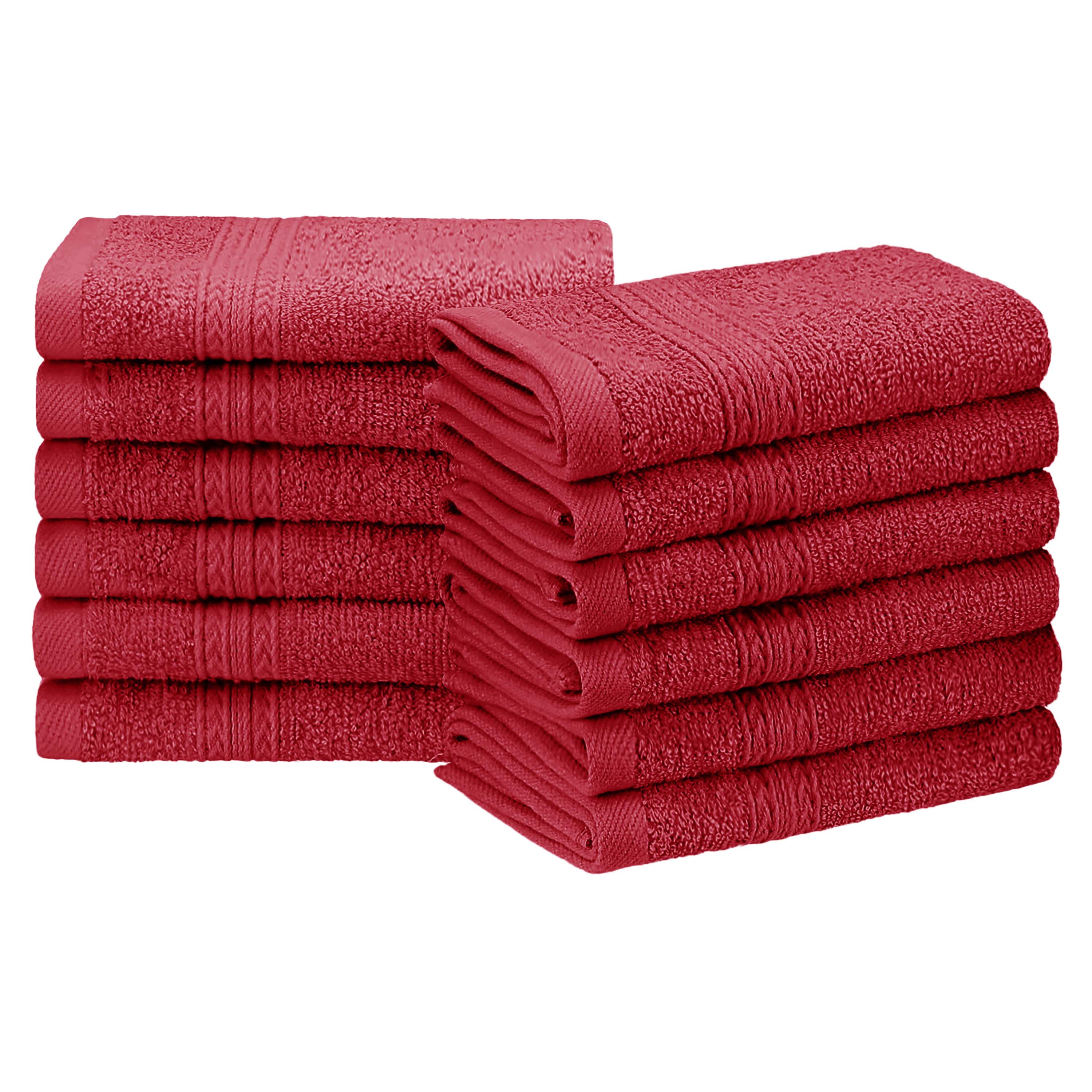 Organic Cotton 12-Piece Solid Face Towel Set | Eco-Friendly, Soft & Absorbent | Perfect for Spa, Gym, Travel & Home Use