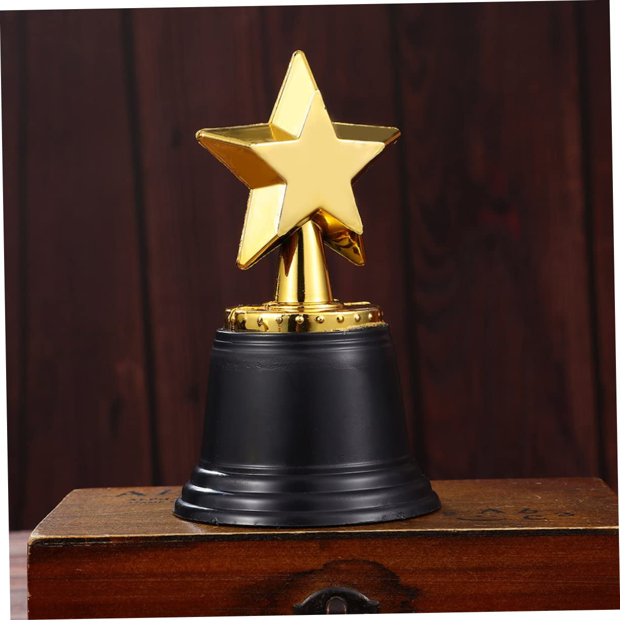 KICHOUSE 9-Piece Mini Star Trophy Set - Plastic Sports Award Decorations for Kids, Party Favors, Classroom Rewards & Game Prizes - Perfect for Birthday Parties, School Events & Sports Competitions