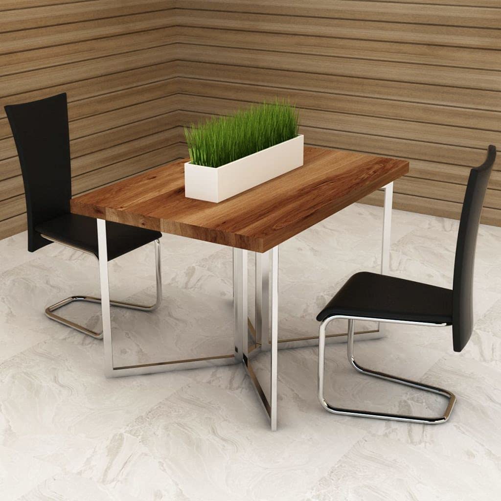 Modern High Back Dining Chairs Set of 2 - Black Faux Leather Upholstered Kitchen & Living Room Chairs - Perfect for Home, Office, and Restaurant Seating