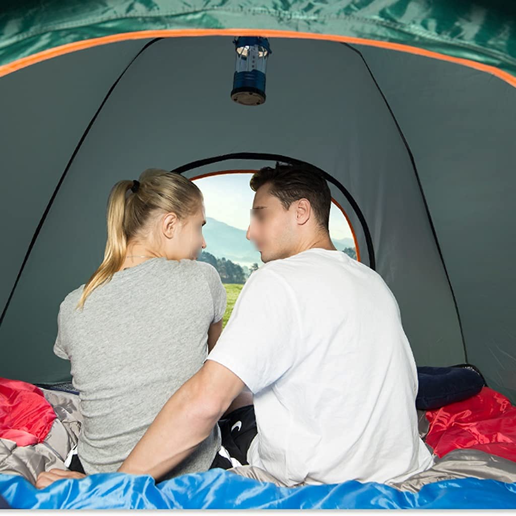 Automatic Pop-Up Camping Tent with Dome Frame, Sun Protection, Quick Setup for 3-4 People - Lightweight & Portable for Outdoor, Wild Camping & Rainstorm Protection - Perfect for Family Camping, Hiking & Backpacking Adventures