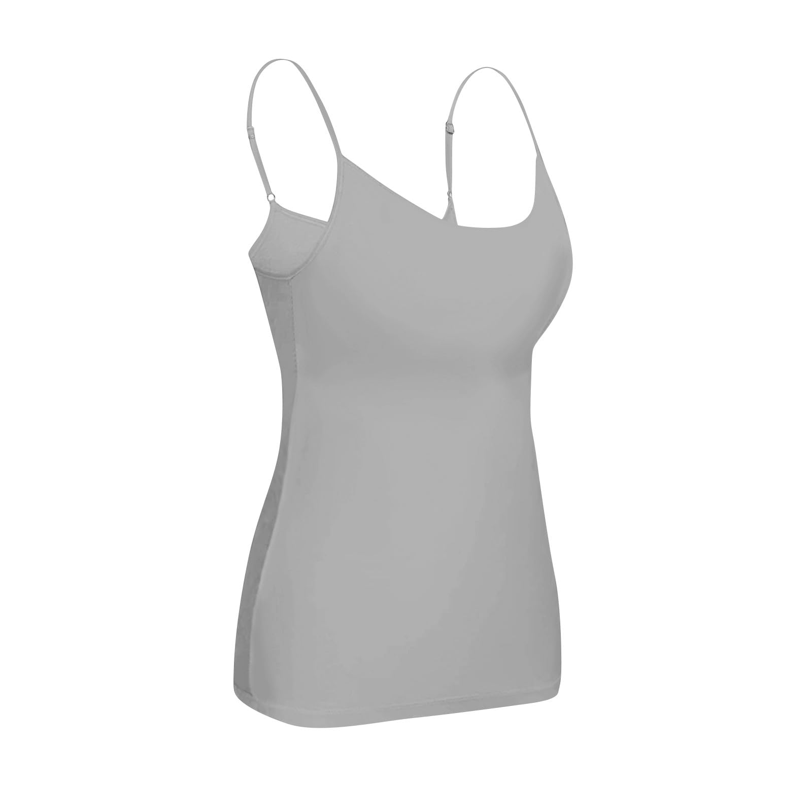 2024 Plus Size Women's Tank Tops with Built-in Bras - Padded Workout Camisole for Yoga, Gym & Casual Wear - Breathable Athletic Undershirts for Summer
