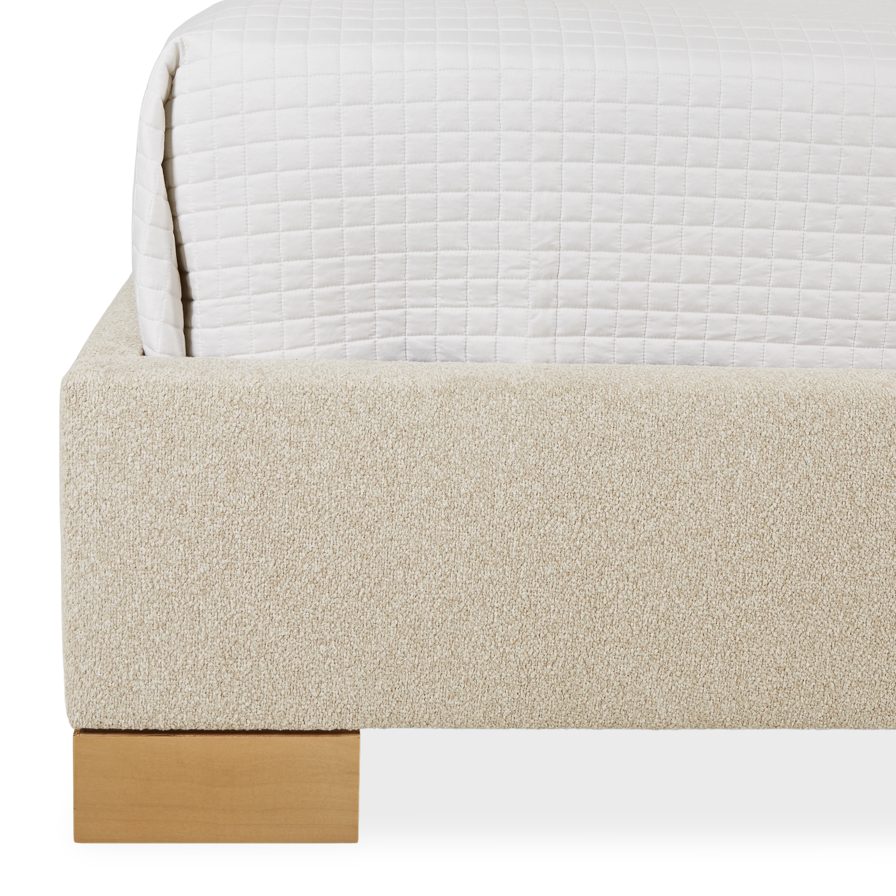 Jemma Miy Bed Frame - Queen Size, Modern Platform Bed with Wooden Slats, Sturdy & Noise-Free Design - Perfect for Bedrooms, Guest Rooms & Apartments