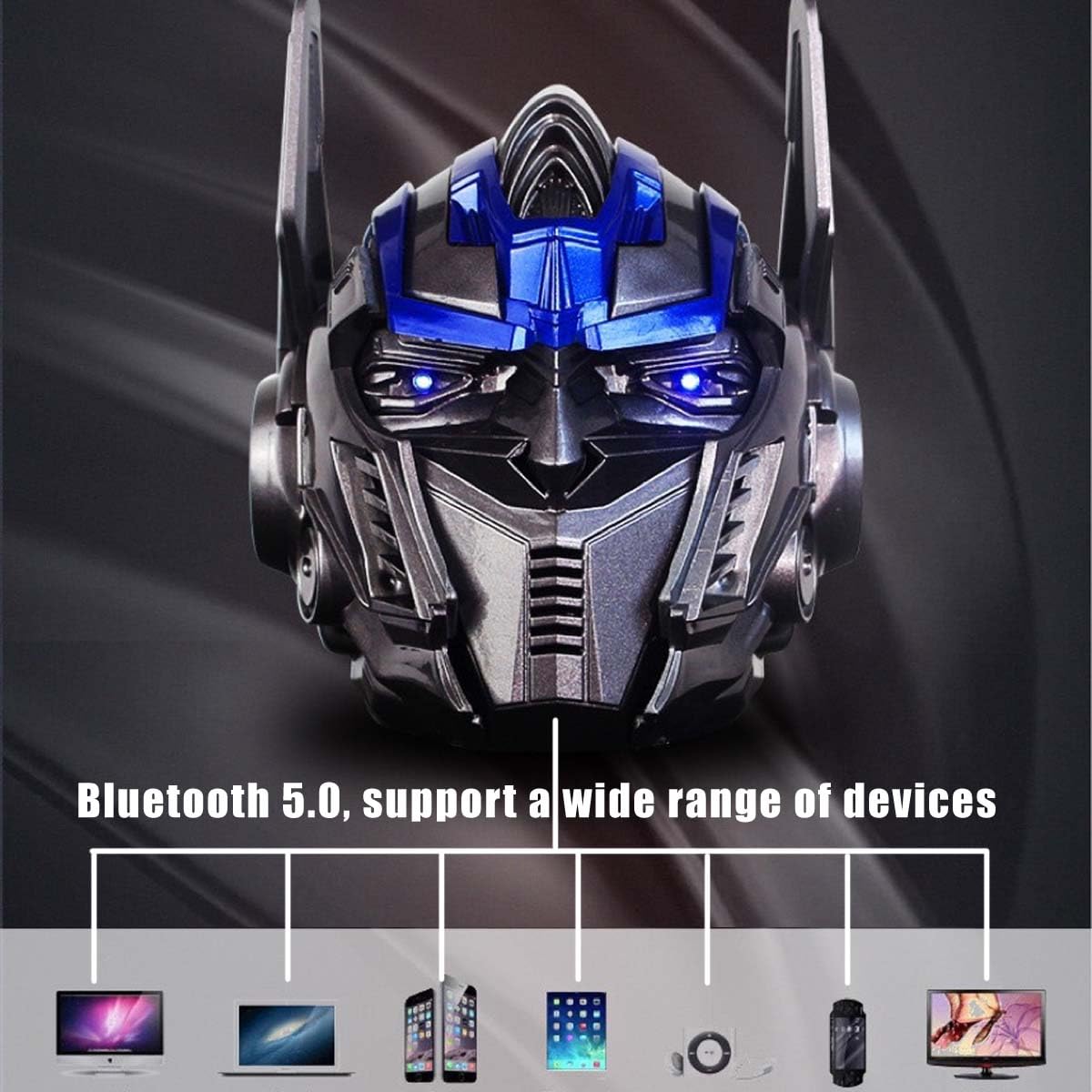 Transformers-Themed SAMERIO Portable Bluetooth Speaker - Wireless Bluetooth 5.0, Dual Built-in Speakers, USB Charging Cable - Compact Outdoor Speaker for Camping, Beach & Travel - Perfect Gift Idea (Yellow)