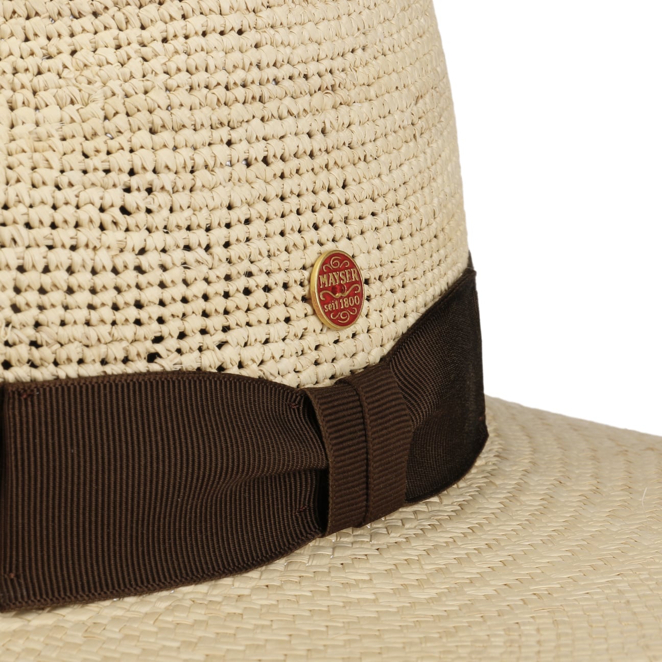 Mayser Ricardo Crochet Panama Hat for Women - Breathable Summer Sun Hat for Beach, Travel & Outdoor Activities