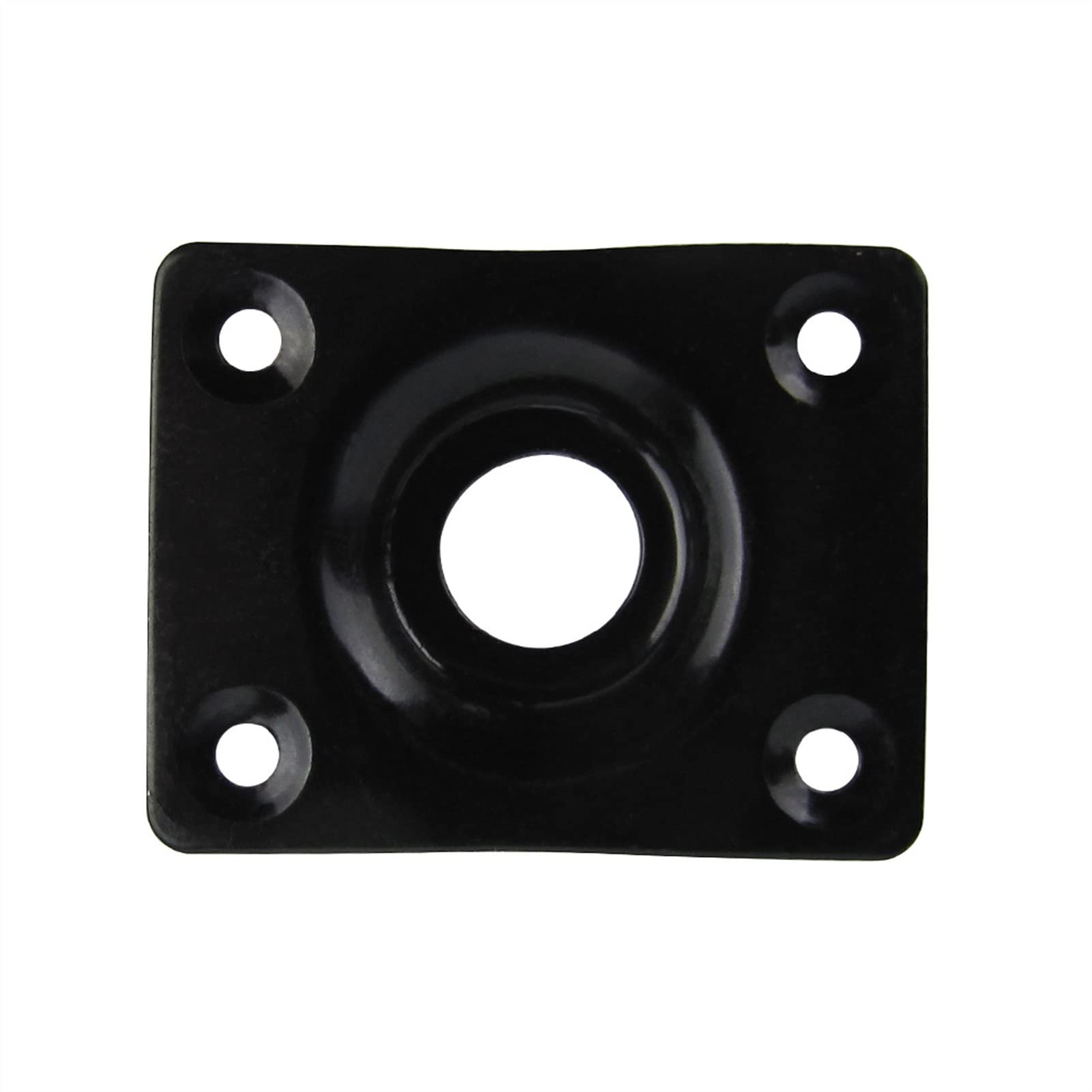 10pcs Black Rectangle Guitar Output Jack Plate - Replacement Guitar Parts & Accessories for Electric & Acoustic Guitars - Perfect for DIY Repairs & Upgrades