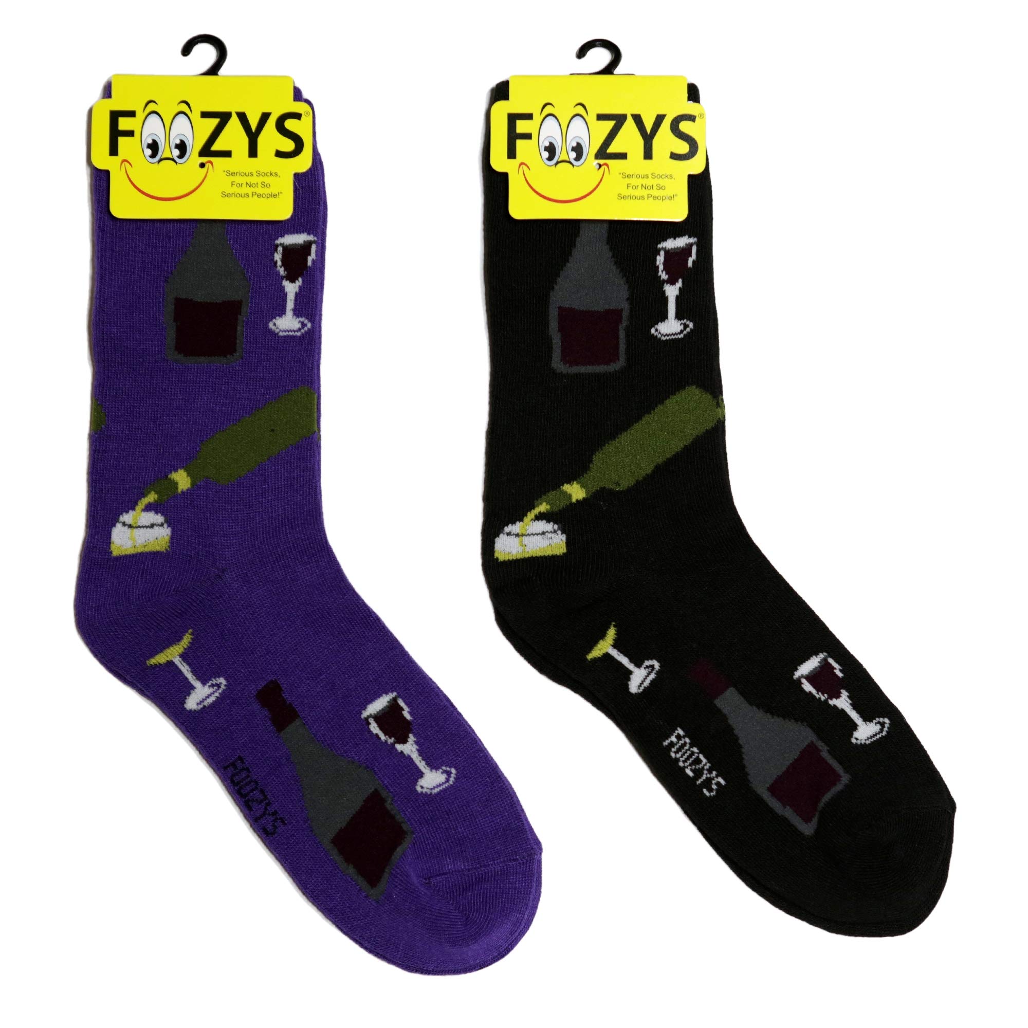 Foozys Women's Crew Socks - Cute Fun Food & Drink Novelty Socks (2 Pairs) | Comfortable Cotton Casual Socks for Women | Perfect for Everyday Wear, Gifts & Themed Parties