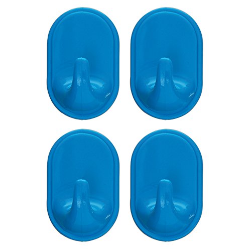 Excelsa Pack of 4 Plastic Hooks - Multicolor Hanging Hooks for Home, Kitchen, Bathroom & Office Organization
