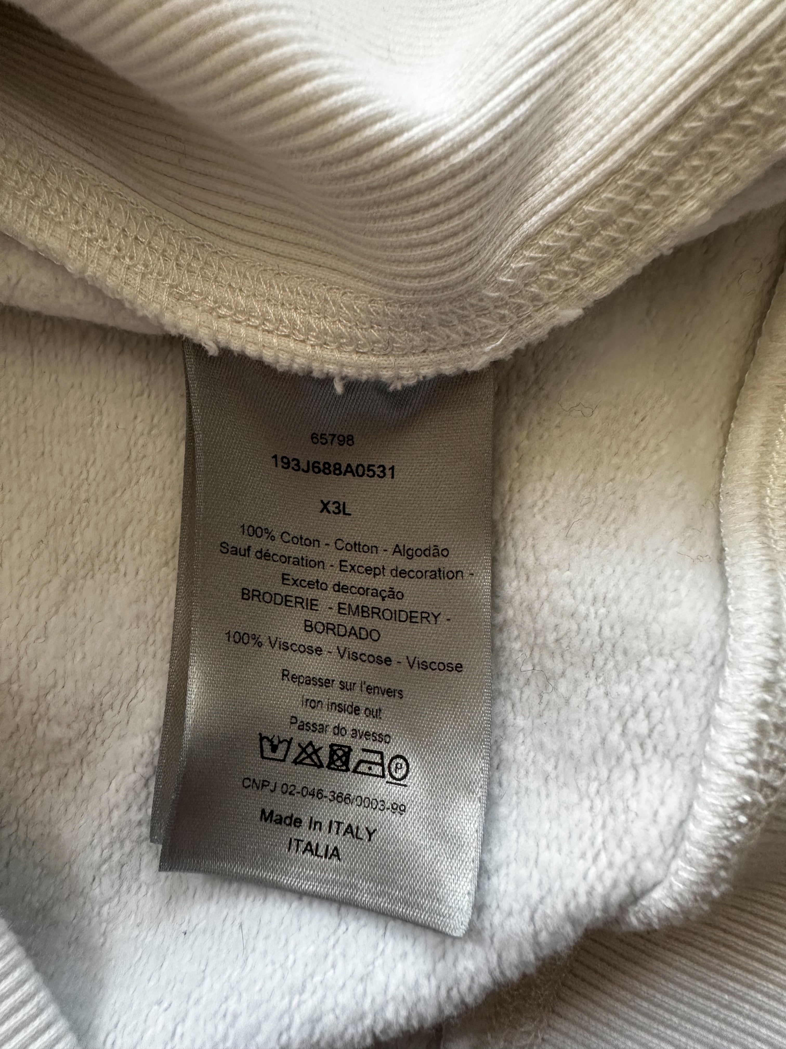 Dior Kenny Scharf White Embroidered Logo Hoodie - Limited Edition Luxury Streetwear for Men & Women | Perfect for Casual Wear, Street Style & Fashion Collectors