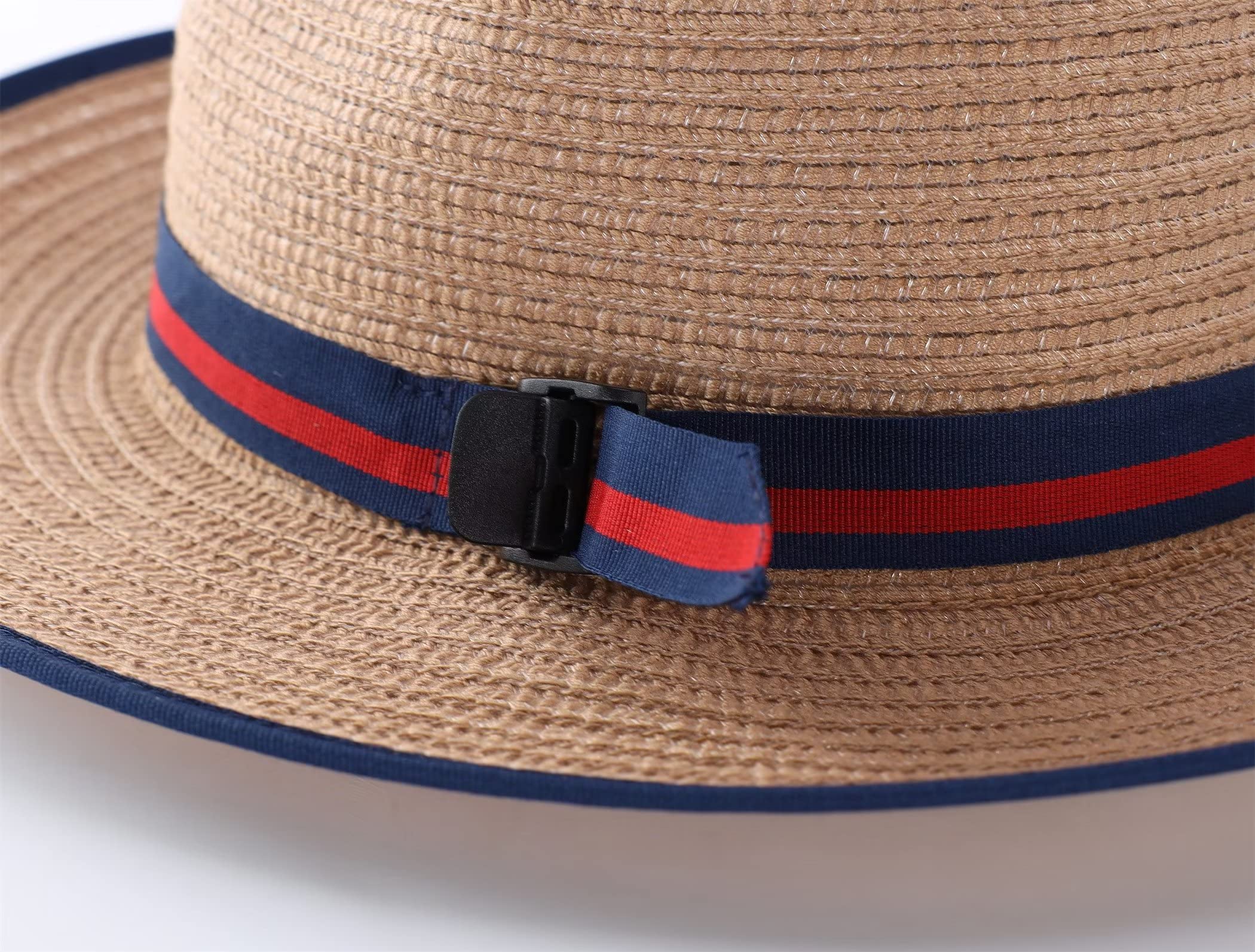 Connectyle Boys' Fedora Sun Hat - Wide Brim Panama Hat for Kids - UV Protection Summer Beach Hat for Outdoor Activities, Vacations & Photoshoots