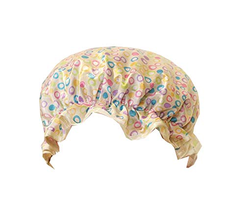 Waterproof Shower Cap for Women - Extra Large & Double-Layered for Maximum Coverage - Perfect for Bathing, Swimming & Hair Care Routines
