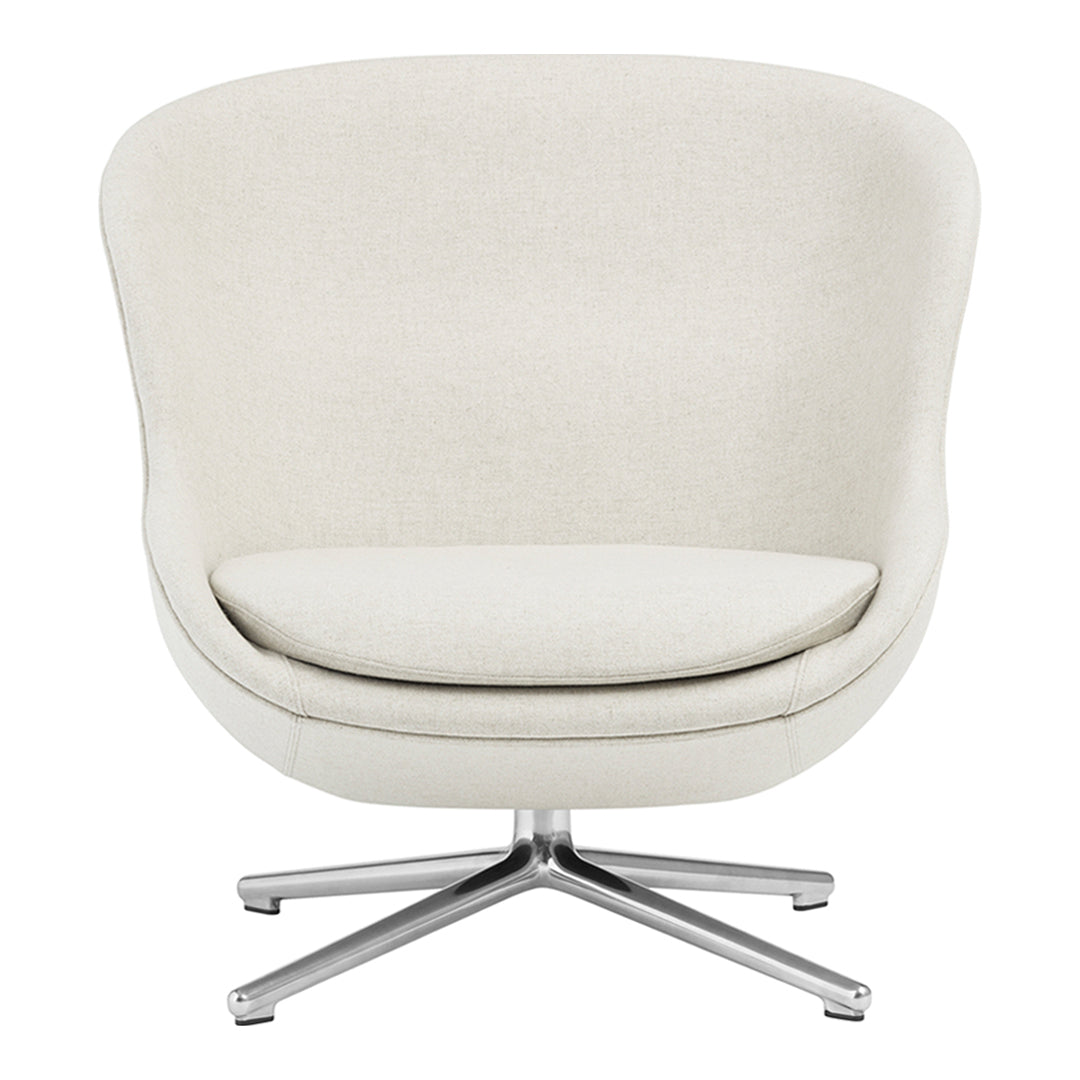 Modern Hyg Lounge Chair with Low Swivel Base - Comfortable Recliner for Living Room, Bedroom, or Office Relaxation