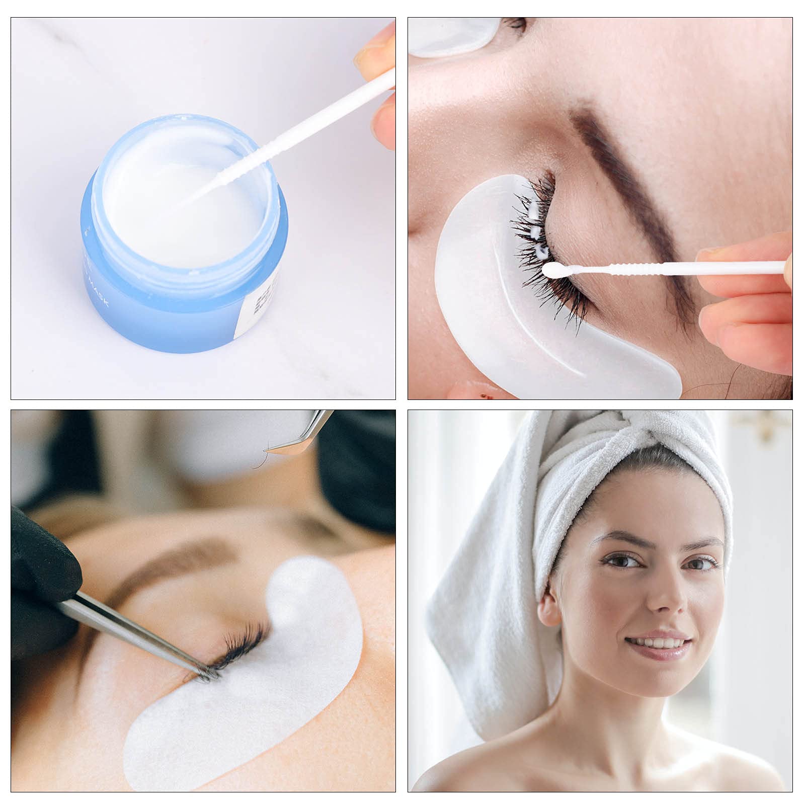 200 Pieces Disposable Micro Brush Applicators - Eyelash Extension Removal Tools, Mini Cotton Swab Brushes for Makeup, Nail Art & Personal Care (White) - Perfect for Eyelash Extensions, Makeup Touch-ups & Precision Cleaning