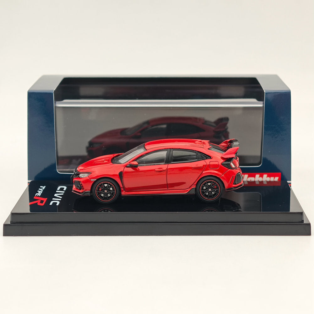 1/64 Scale Honda Civic Type R FK8 2017 Diecast Model Car with Detailed Engine Display - Collectible Miniature for Car Enthusiasts & Perfect Gift for Racing Fans