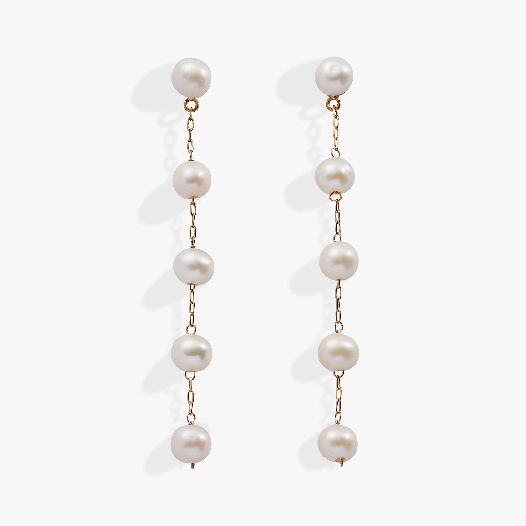 Elegant Freshwater Pearl Drop Earrings for Women - Hypoallergenic Dangle Earrings for Wedding, Party & Everyday Wear