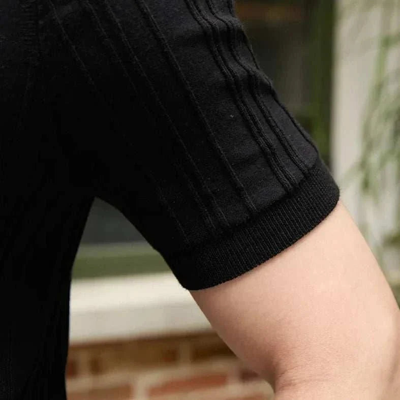 Men's Spring Zipper T-Shirt - Lightweight Casual Pullover for Outdoor Activities & Daily Wear