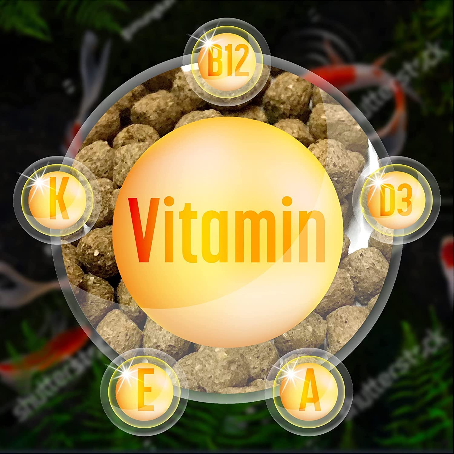 Premium BIG Kahuna Koi Fish Food 4lbs - High Protein 32% Floating Pellets (3/16