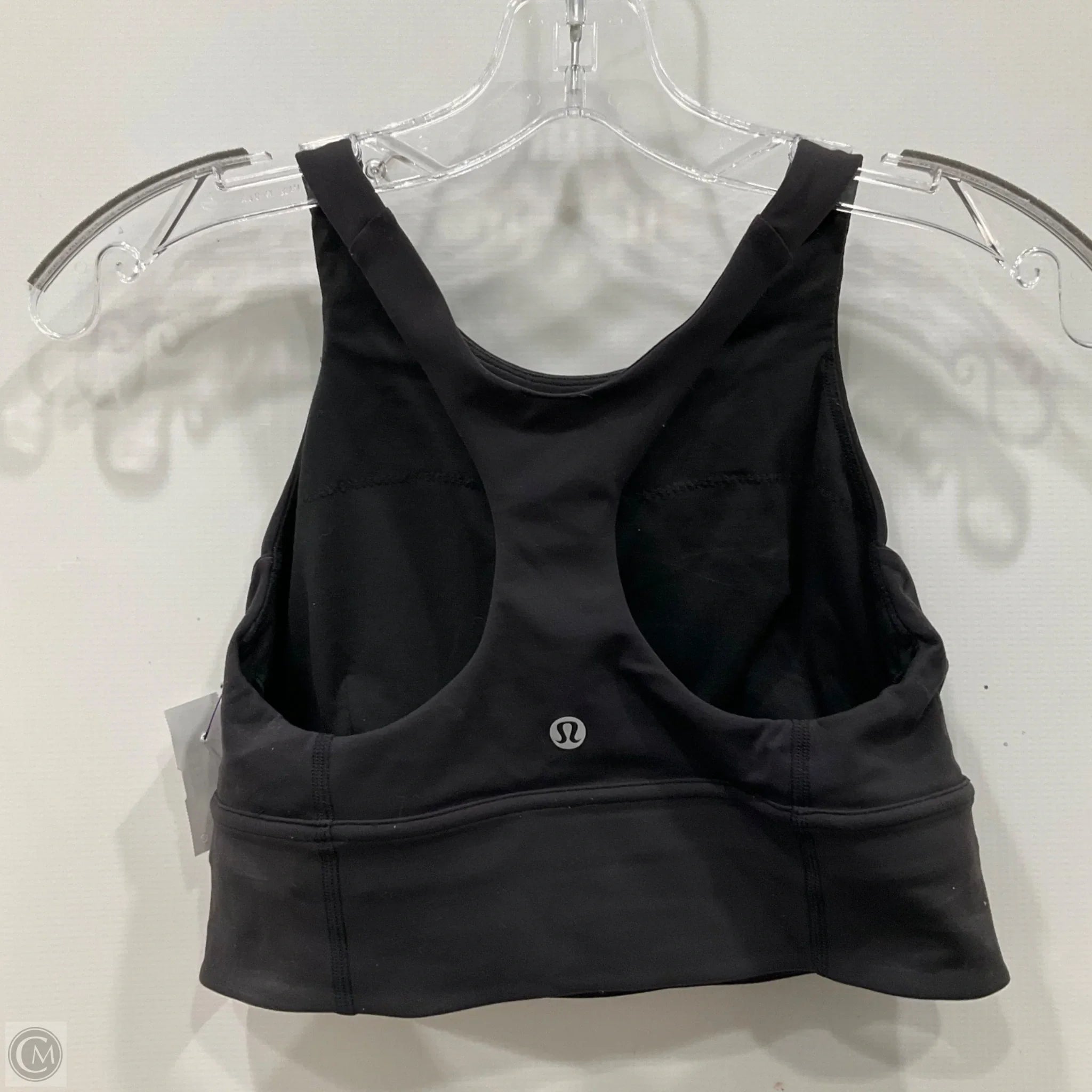 Lululemon Women's Black Athletic Sports Bra Size 6 - High Support Workout Top for Running, Yoga & Gym