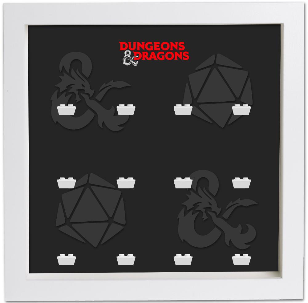 Lego® Dungeons & Dragons Minifigures Display Frame - Collectible Minifig Holder for D&D Fans - Perfect for Home Decor, Gaming Room & Gift Giving