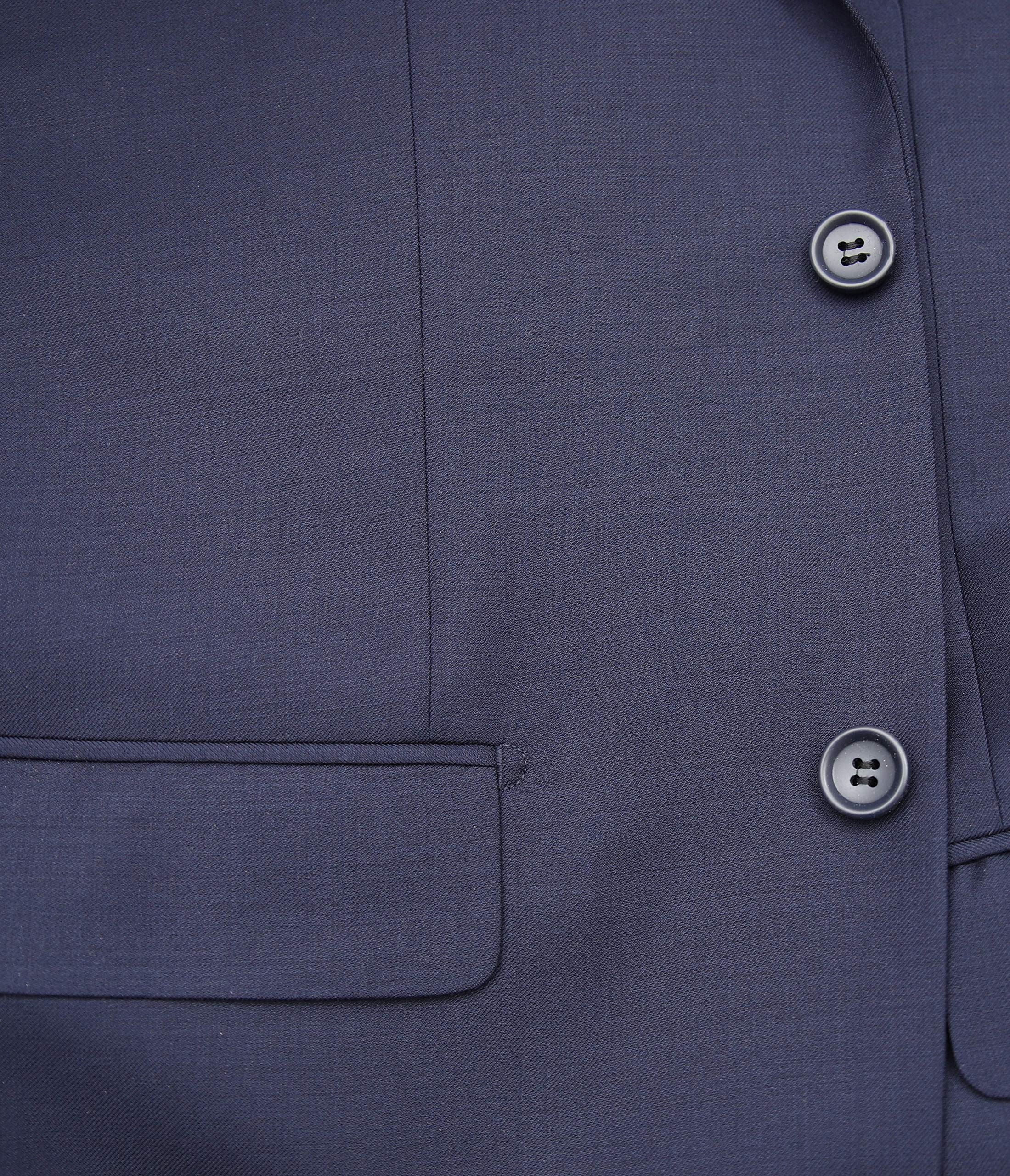 Men's Classic Fit Two-Button 100% Wool Suit Set - Perfect for Business Meetings, Weddings & Formal Events