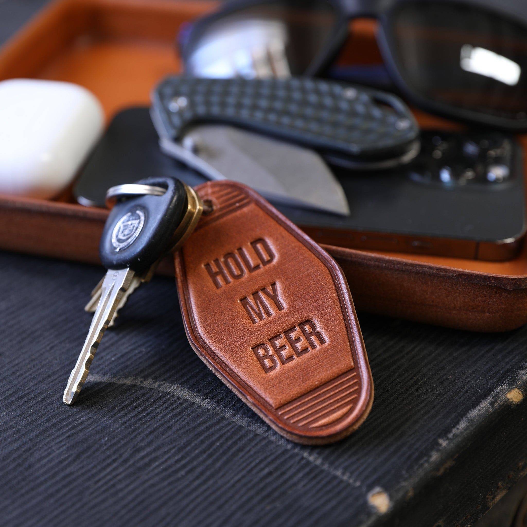 Personalized Engraved Keychain for Dad - Unique Gift for Father's Day, Birthday, Anniversary | Durable Metal Key Ring with Custom Message - Perfect for Everyday Use, Travel & Car Keys