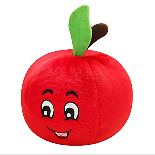 Tomato Shaped Plush Dog Toy with Squeaker for Medium & Large Dogs - Fun Chew Toy for Playtime, Training & Interactive Pet Games