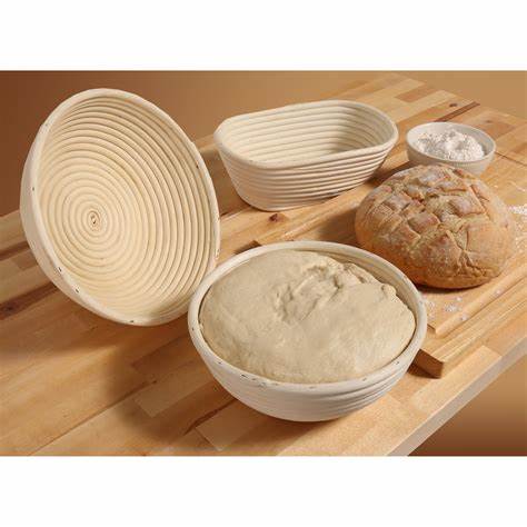 Premium Oval Brotform Proofing Basket - Natural Rattan Bread Rising Basket for Artisan Sourdough, Baguettes & Homemade Bread Baking - Perfect for Bread Making, Kitchen Decor & Gift Giving