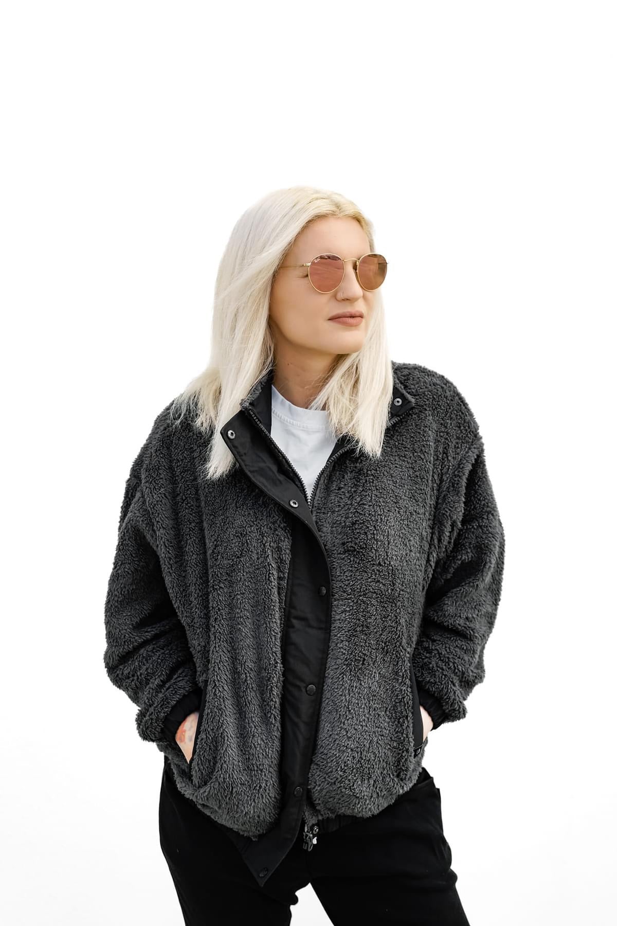 Warm Sherpa Jacket for Adults - Soft Fleece Lined Coat for Men & Women | Perfect for Winter, Outdoor Activities & Casual Wear