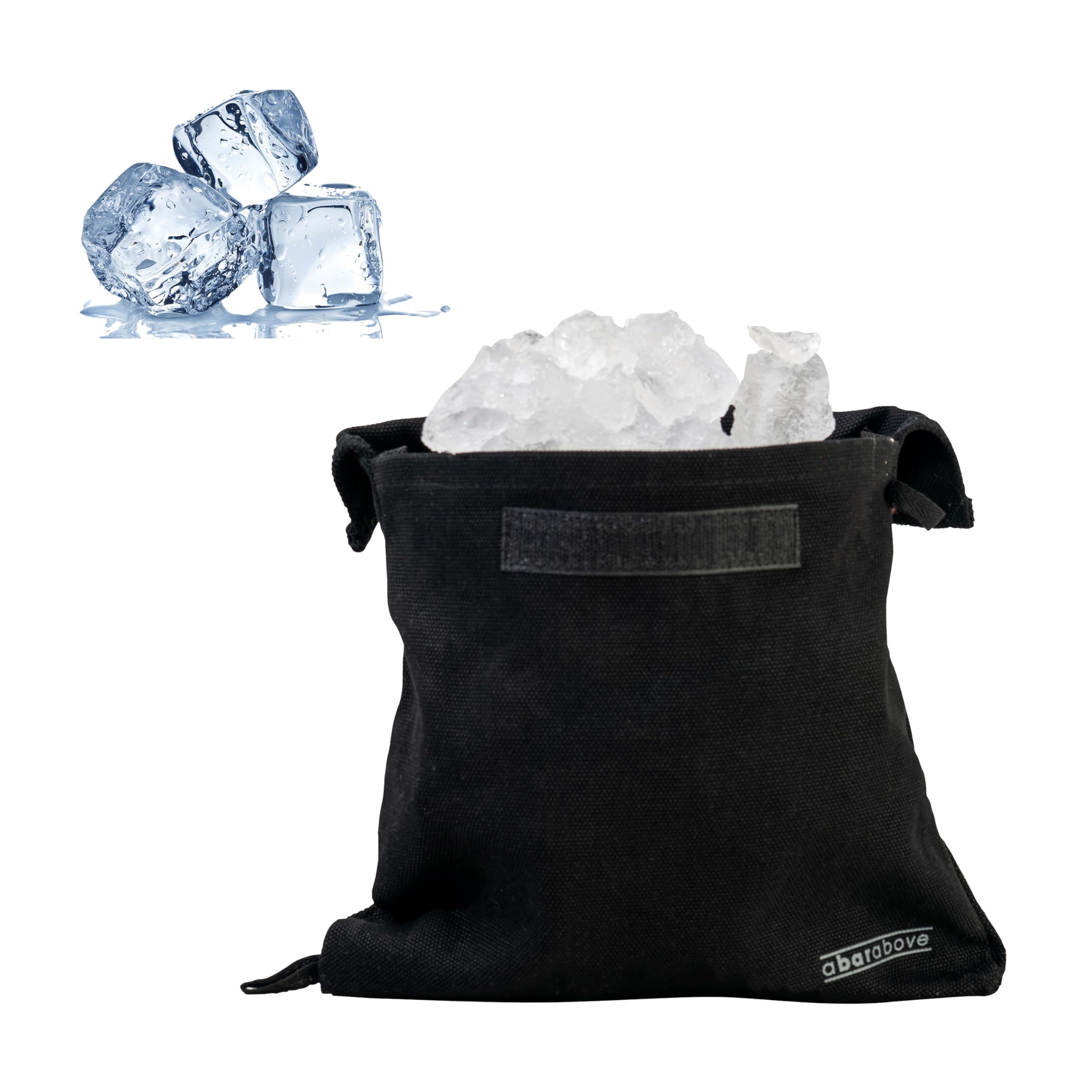 Premium Lewis Bag - Reusable Black Ice Crusher Bag for Cocktails & Mai Tais | Professional Grade Canvas with Flap | XL 15.5