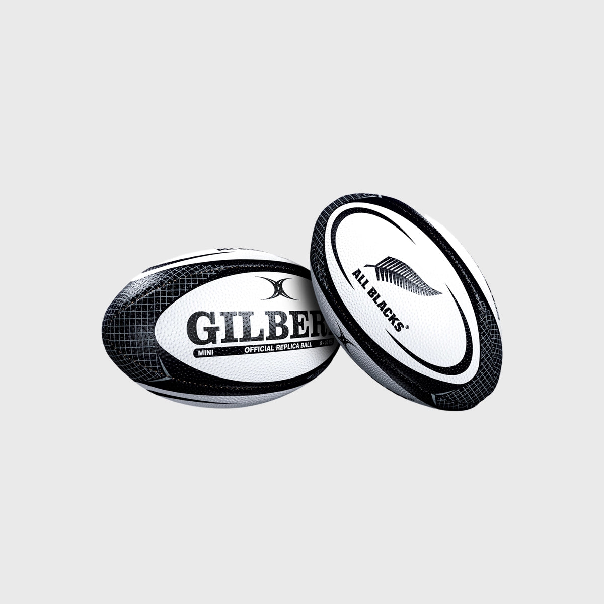 Gilbert New Zealand All Blacks Mini Rugby Ball - Official Size 3 Training Ball for Kids & Adults - Perfect for Rugby Practice, Gifts & Collectibles